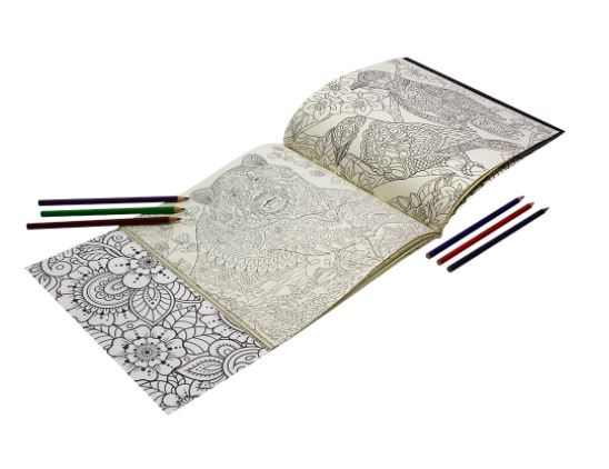 Combo com 3 Livros de Colorir Antiestresse