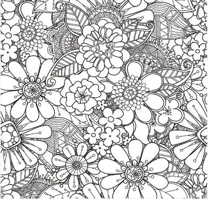 Mandalas & Flores para Colorir e Relaxar - Livro de Colorir para Adultos