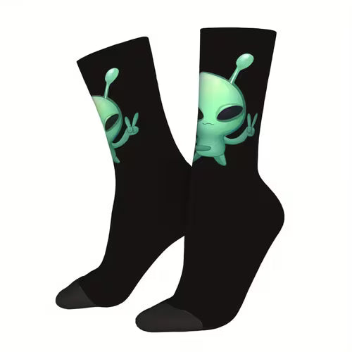 Coleção Galáctica: Meias Divertidas Alien Series