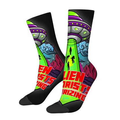 Coleção Galáctica: Meias Divertidas Alien Series