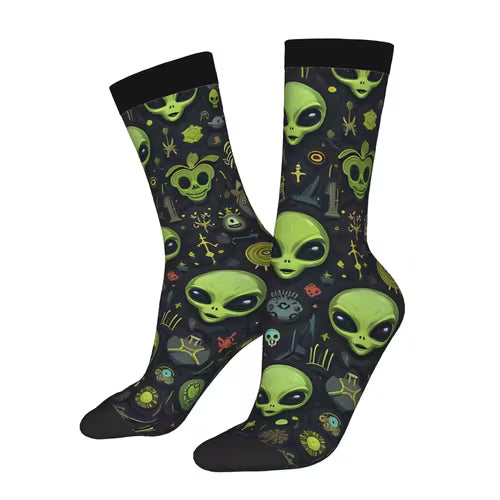 Coleção Galáctica: Meias Divertidas Alien Series