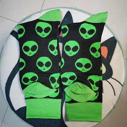 Coleção Galáctica: Meias Divertidas Alien Series