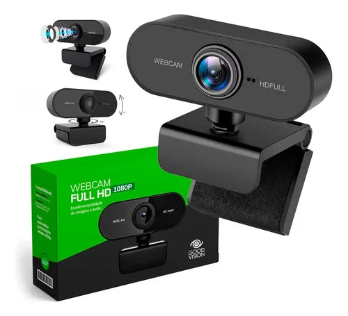 Webcam Full HD com Microfone (1080p)