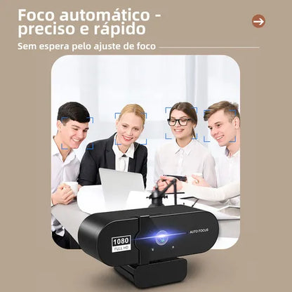 Webcam 1080p Sem Fio 120° com Microfone