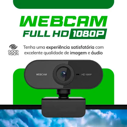 Webcam Full HD com Microfone (1080p)