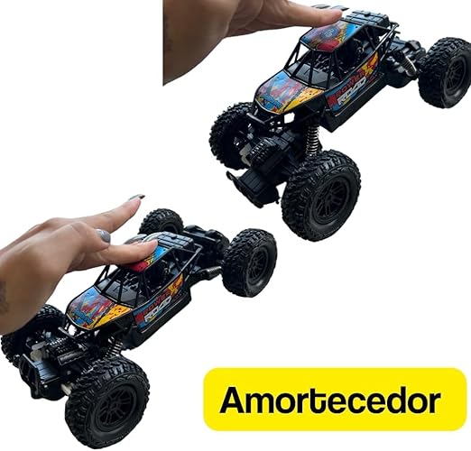 Carrinho de Controle Remoto Off-Road 4x2 com Suspensão