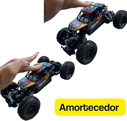 Carrinho de Controle Remoto Off-Road 4x2 com Suspensão