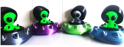 Disco Voador e Alienígena  (Abre e Fecha)