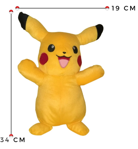 Pelúcia Pikachu 34cm