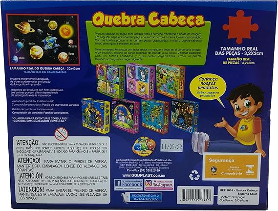 Quebra-Cabeça Sistema Solar - 300 Peças