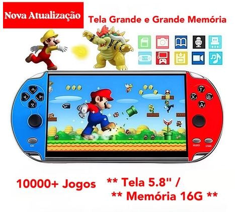 Console Portatíl Retrô A-8298/X7 PLUS (5.000 a 10.000 Jogos Retro - 16gb)
