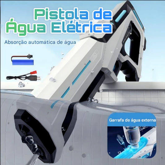 Pistola de Água Elétrica – Diversão Garantida no Verão!