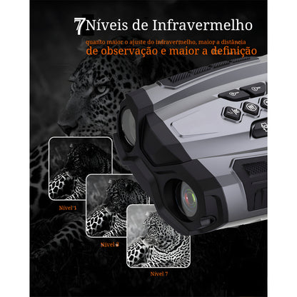 Binóculo Digital Visão Noturna  – Zoom 10X e Alcance de 300 Metros