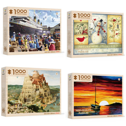 Quebra-Cabeça de Madeira com 1000 Peças