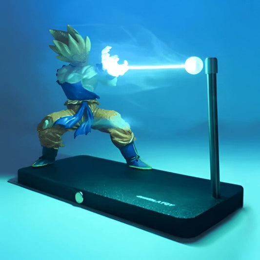 Luminária - Goku Kamehameha com Efeito Magnético