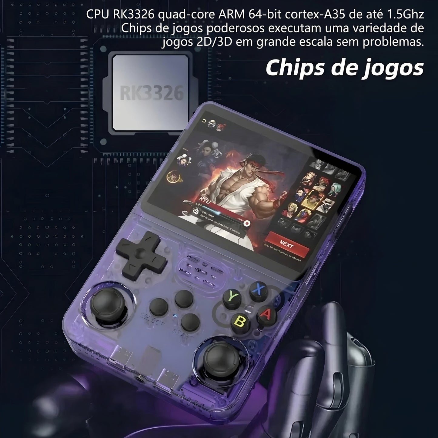 Console de Jogos Portátil R36S