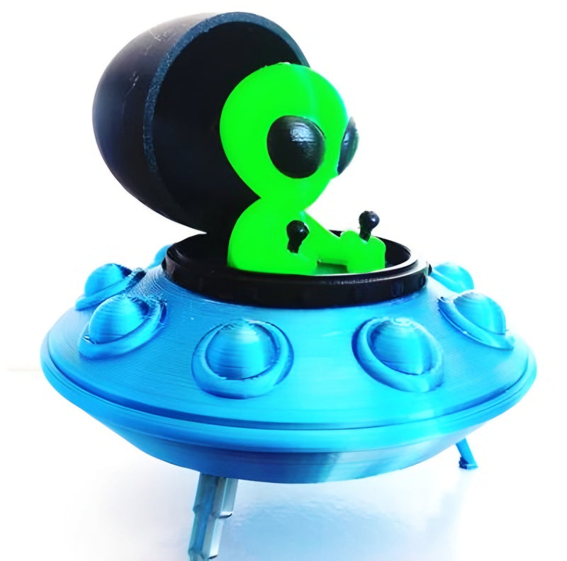 Disco Voador e Alienígena  (Abre e Fecha)