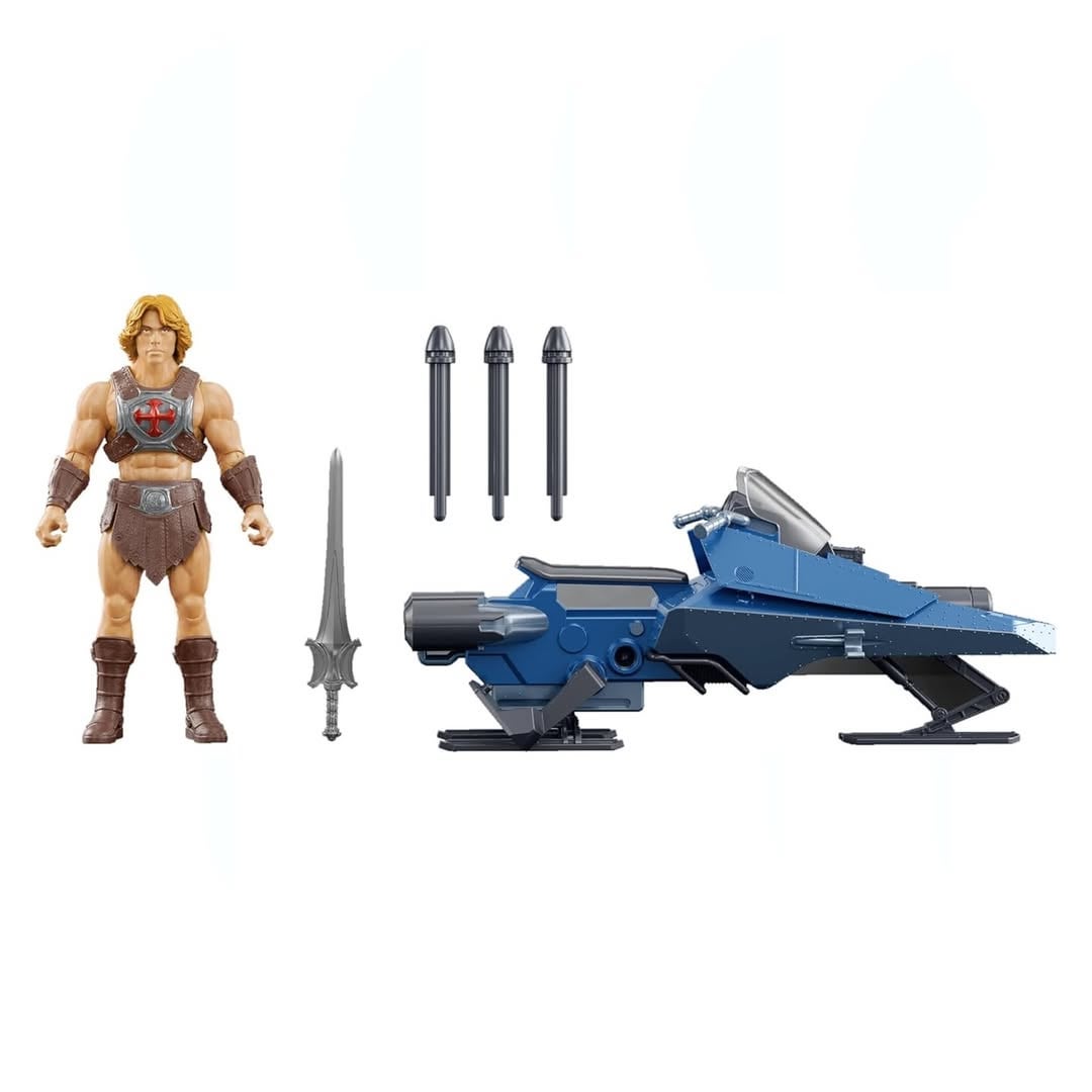 He-Man com Veículo Voador Sky Sled