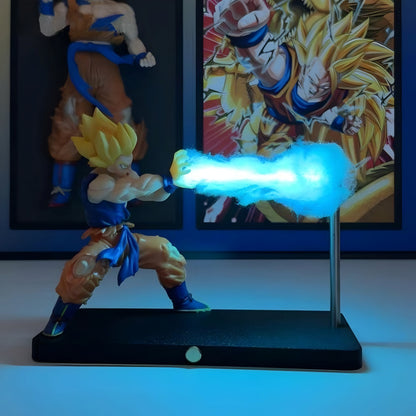 Luminária - Goku Kamehameha com Efeito Magnético