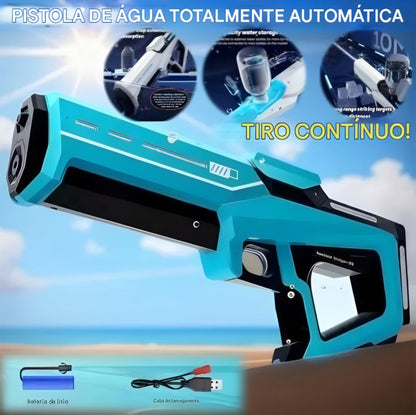 Pistola de Água Elétrica – Diversão Garantida no Verão!
