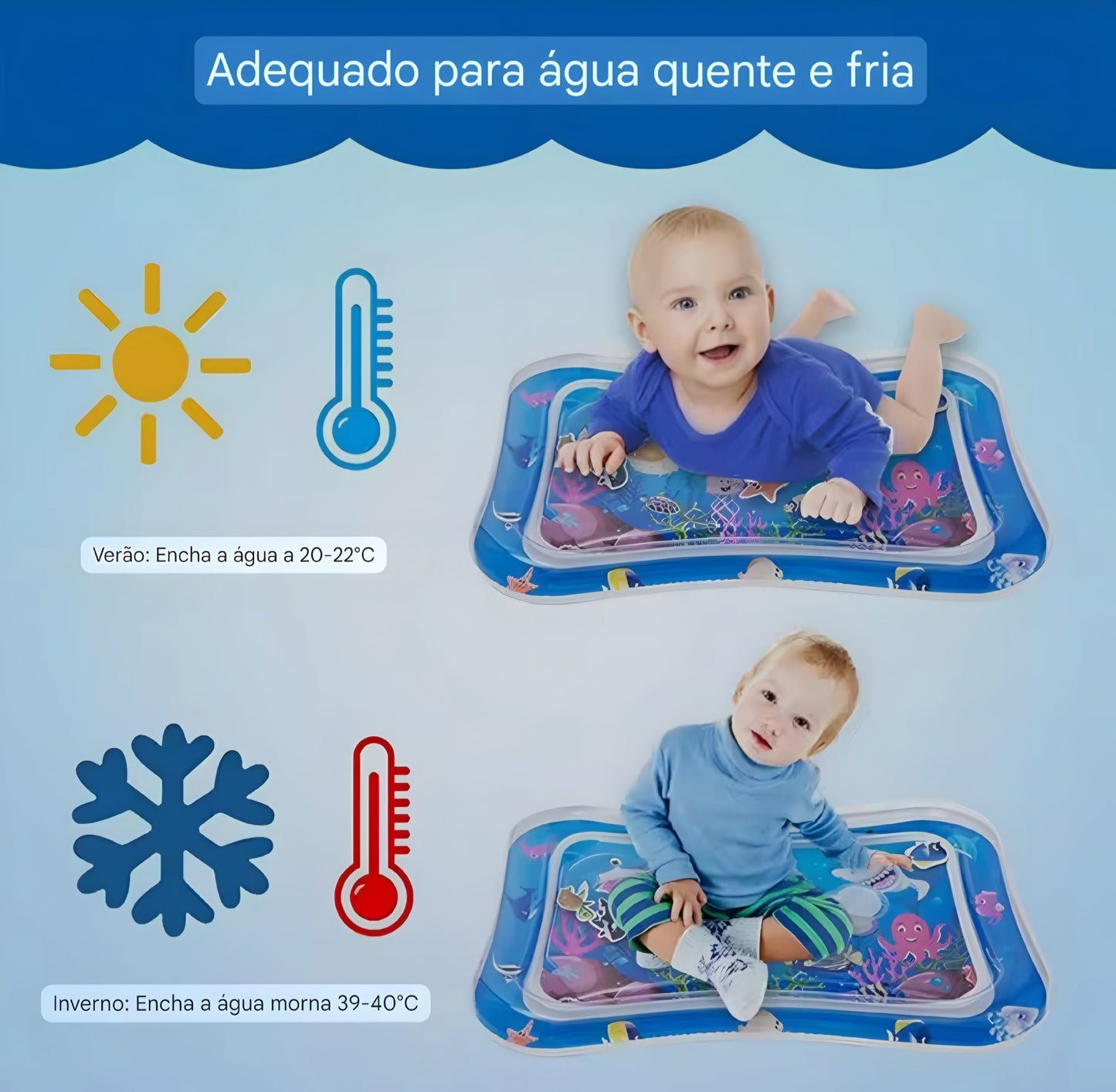Tapete de Água Sensorial Infantil