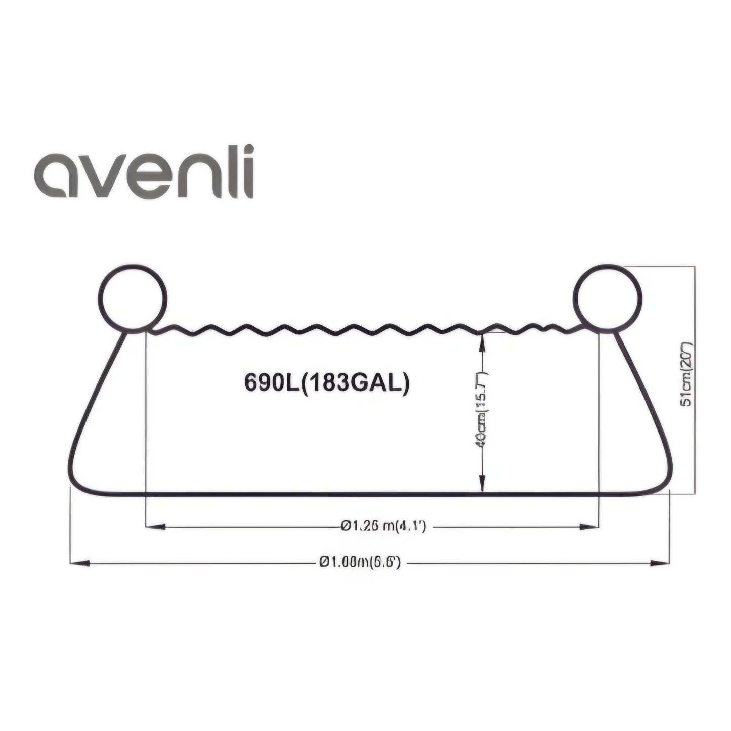 Piscina Inflável Avenli – 1000 Litros