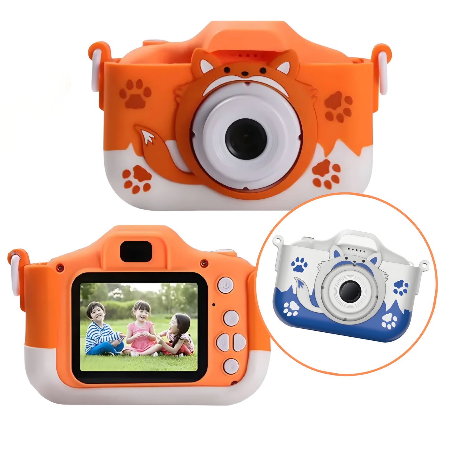 Câmera Infantil HD 1080p (Capa de Silicone)