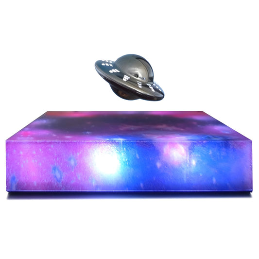 Disco Voador Magnético Flutuante com base Luminária