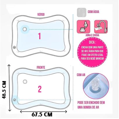 Tapete de Água Sensorial Infantil
