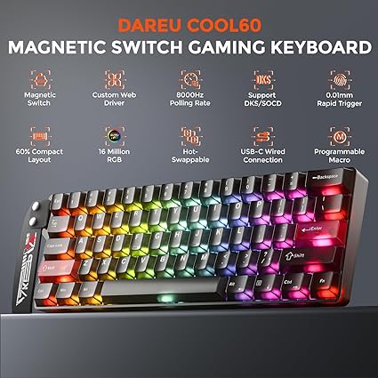 Teclado Gamer DAREU COOL60