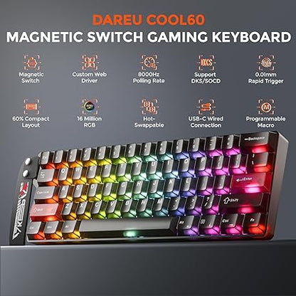 Teclado Gamer DAREU COOL60