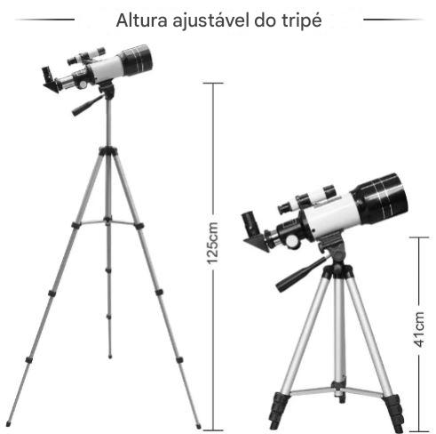 Telescópio Astronômico WALLY SKY - Refrator F30070M