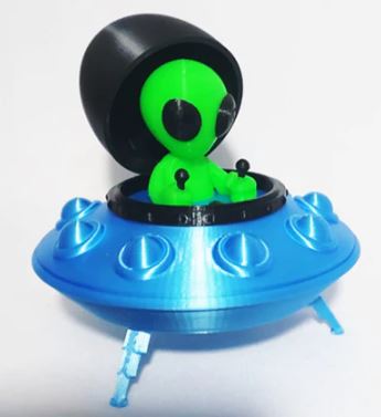 Disco Voador e Alienígena  (Abre e Fecha)
