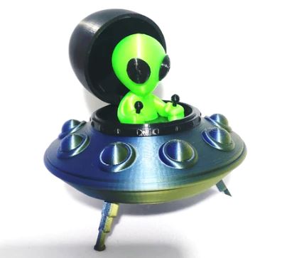 Disco Voador e Alienígena  (Abre e Fecha)