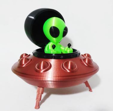 Disco Voador e Alienígena  (Abre e Fecha)