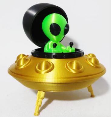Disco Voador e Alienígena  (Abre e Fecha)