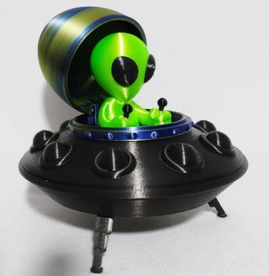 Disco Voador e Alienígena  (Abre e Fecha)