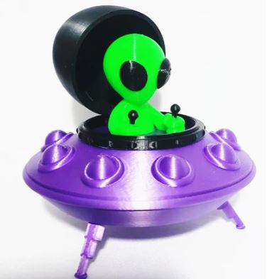 Disco Voador e Alienígena  (Abre e Fecha)