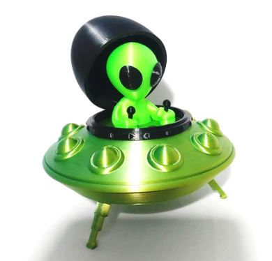 Disco Voador e Alienígena  (Abre e Fecha)