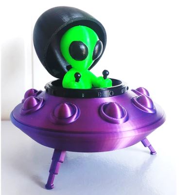 Disco Voador e Alienígena  (Abre e Fecha)