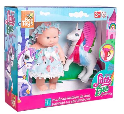 Boneca Little Bee & Unicórnio Encantado